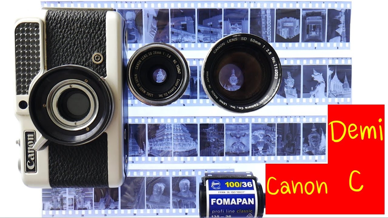 Camera Cafe059: Review กล้องฟิล์ม Canon Demi C Half frame เปลี่ยนเลนส์ได้