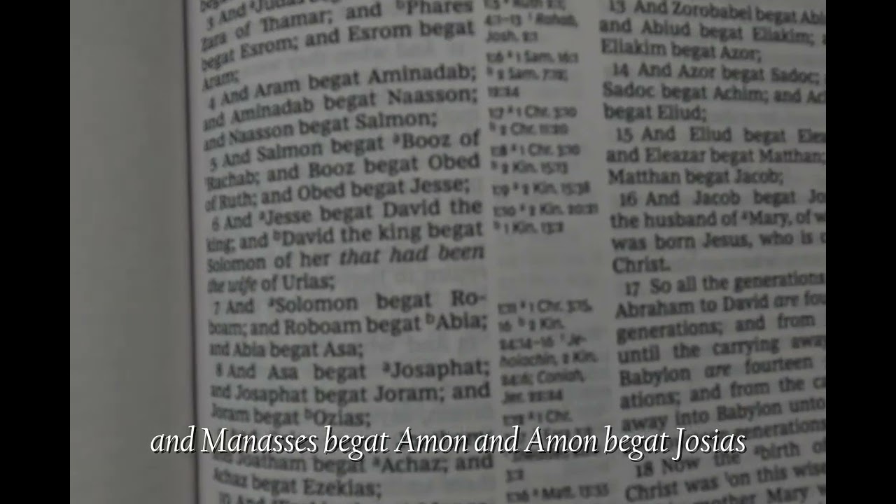 Daily Bible Reading - Matthew 1 - KJV