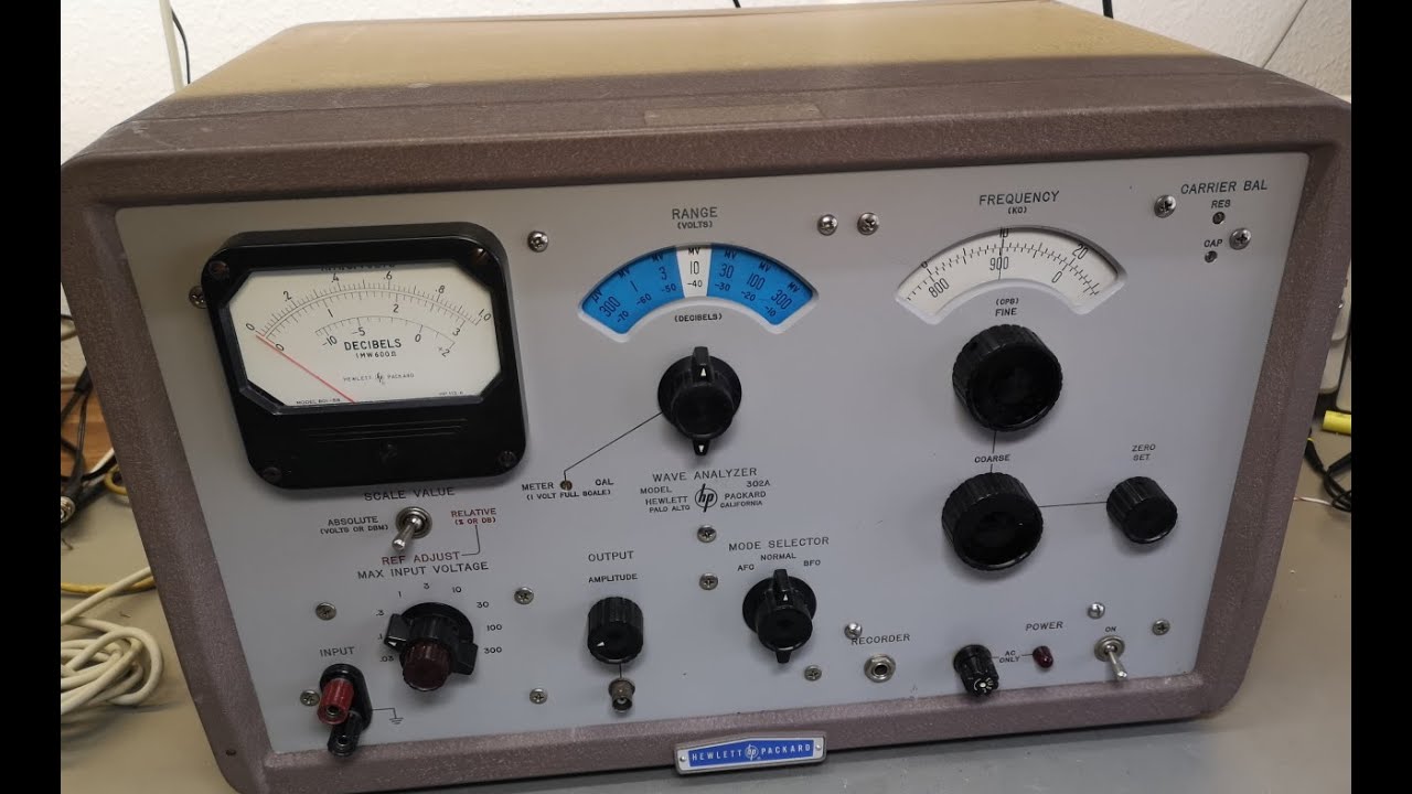 HP 302A Wave Analyzer 1959 test and teardown