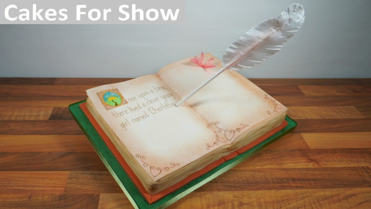 Making a Fairy Tale Book Cake