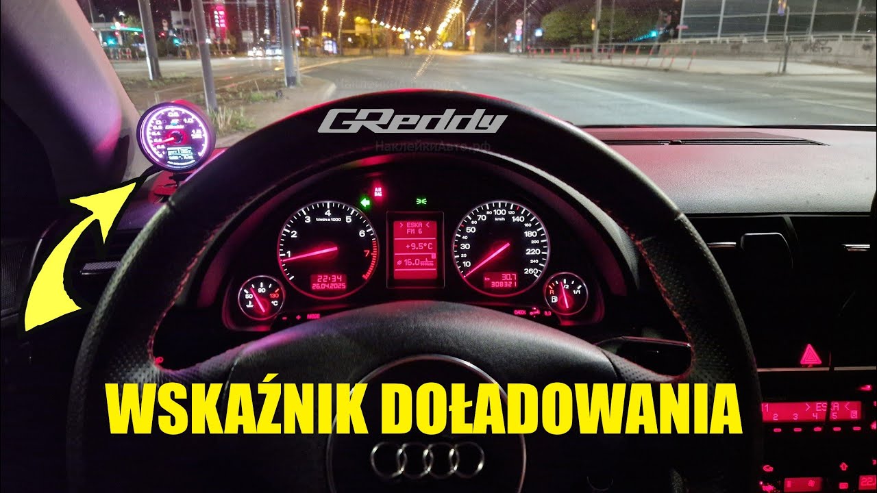 Montuję wskaźnik doładowania turbo w AUDI A4 B6 AVANT 1.8T 163KM BFB