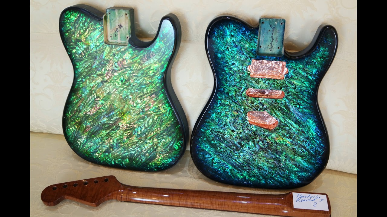 I LOVE TO CREATE BEAUTIFUL STRATS & TELES,  Abalone by Pearlvibe