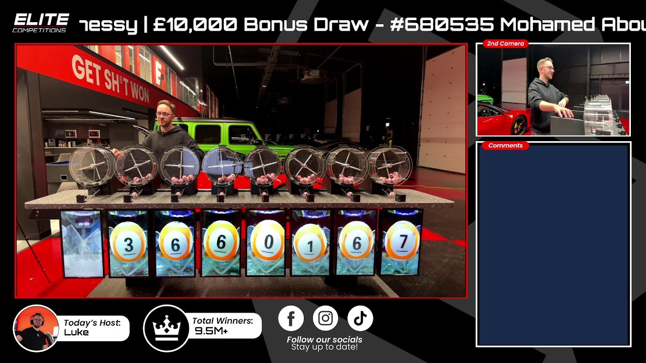 Friday Live Draw: Range Rover + &pound;25,000 AND &pound;10,000 Bonus Draw!