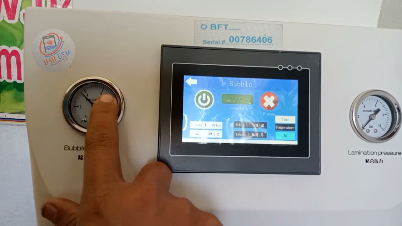 Forward OCA Machine Siri Model Lamination and Bubble Work Testing #U4UGSM.