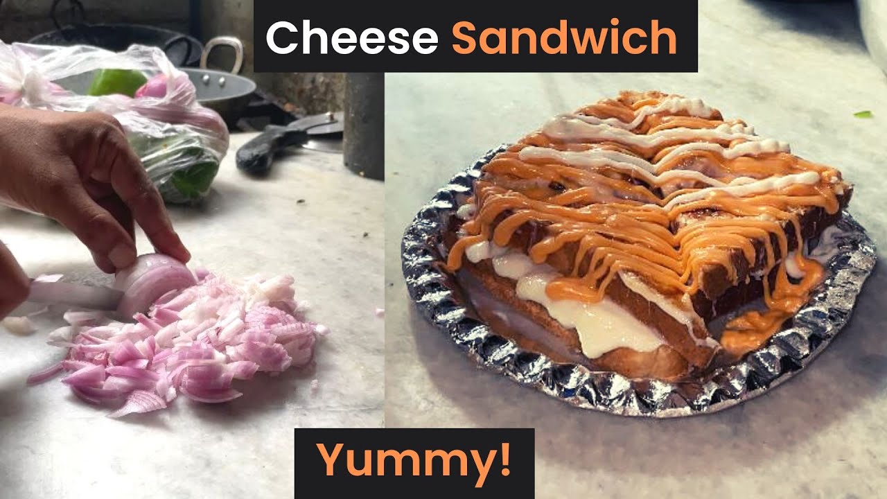 Cheese Sandwich Near J.S Hindu college, Amroha | Street Food Recipe