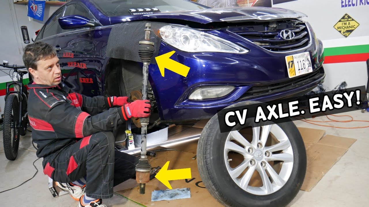Замена и снятие вала полуоси CV HYUNDAI SONATA