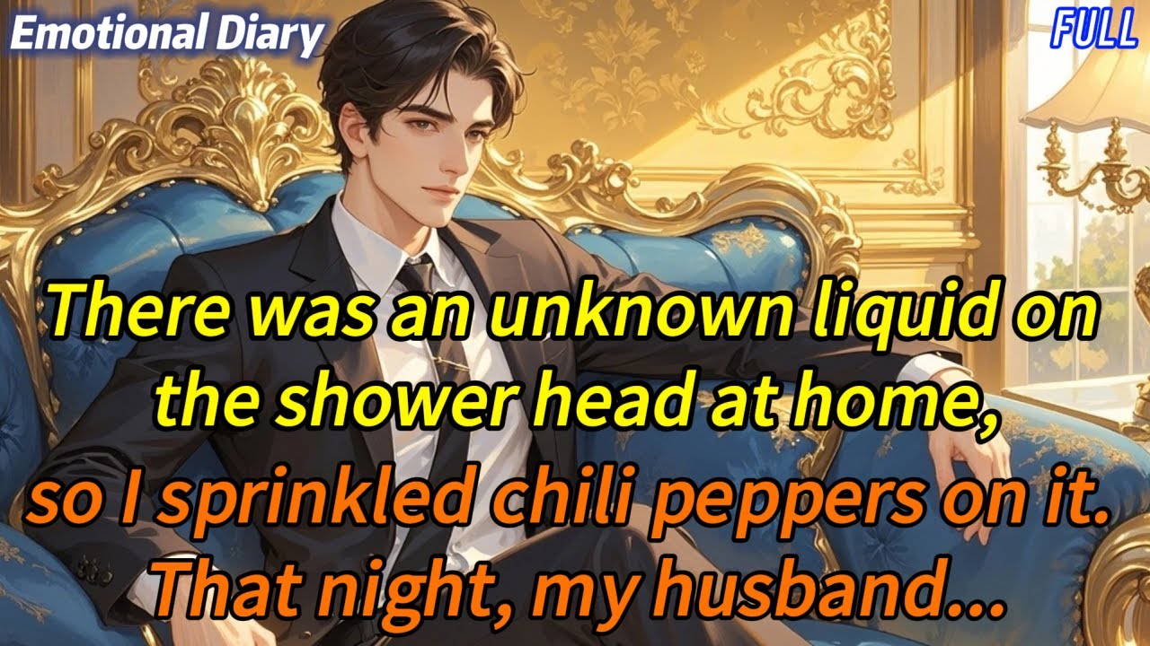 Found an unknown liquid on the shower head, so I sprinkled chili peppers. That night, my husband...