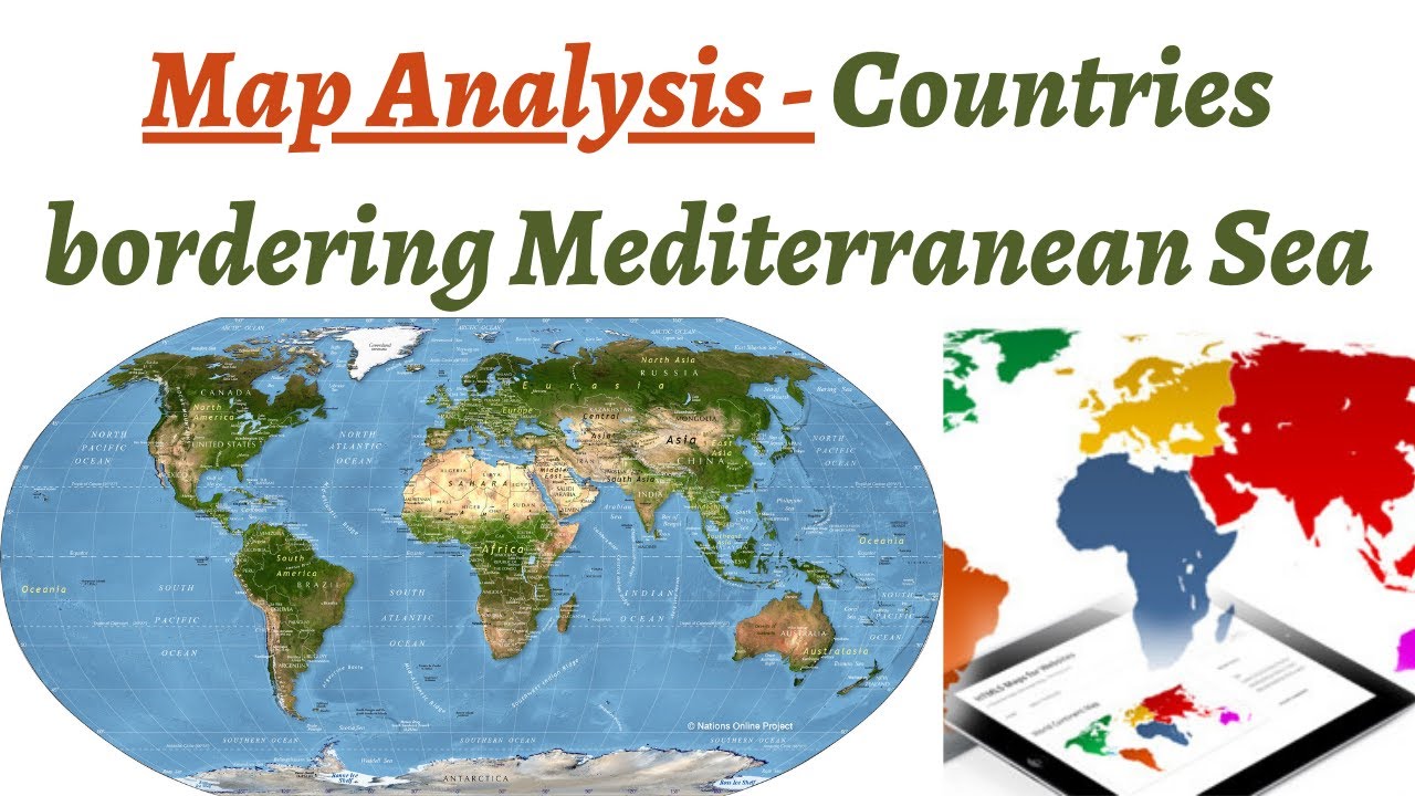 International Borders Part 3 for UPSC Prelims | Countries bordering Mediterranean Sea