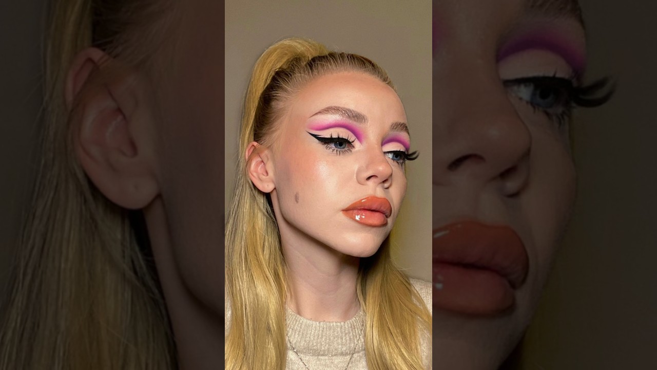 Pink cutcrease #makeup #makeuptutorial #cutcrease #easycutcrease #tutorial #mua #beauty #eyemakeup