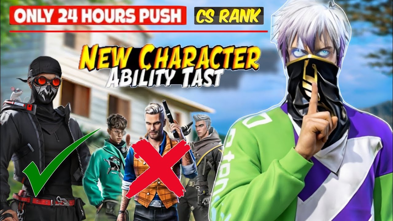 DAY - 25 Morce Ability Test In CS Rank 🔥 Against Hackers 🤫 Garena - Free Fire 