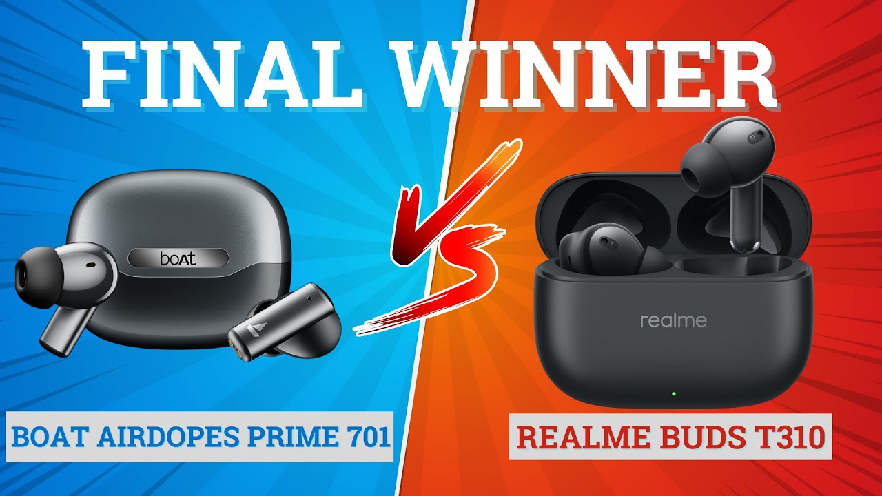 Сравнение наушников Airdopes Prime 701 ANC и Realme Buds T310 🔥 Лучшие для музыки, басов и игр⚡