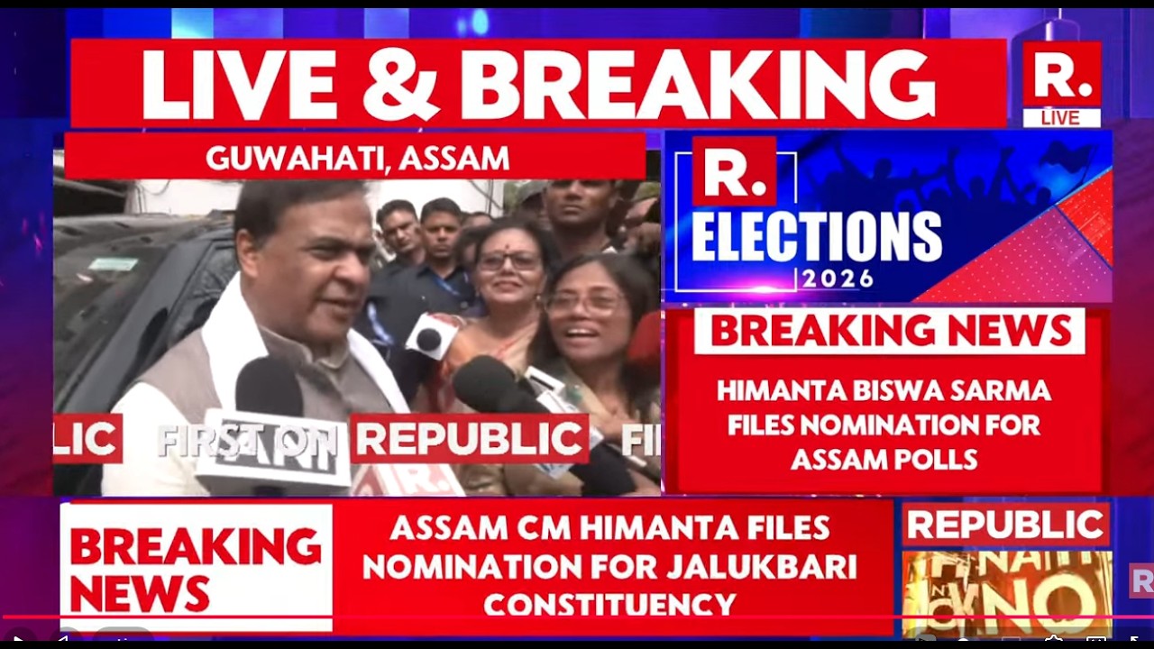 Assam Polls LIVE: Himanta Biswa Sarma Files Nomination For Jalukbati Constituency