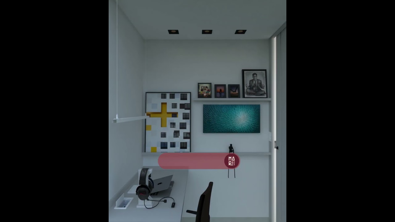 PROJETO V+R | Escrit&oacute;rio #arquiteturadeinteriores #interiordesign #arquitetura #design #homeoffice