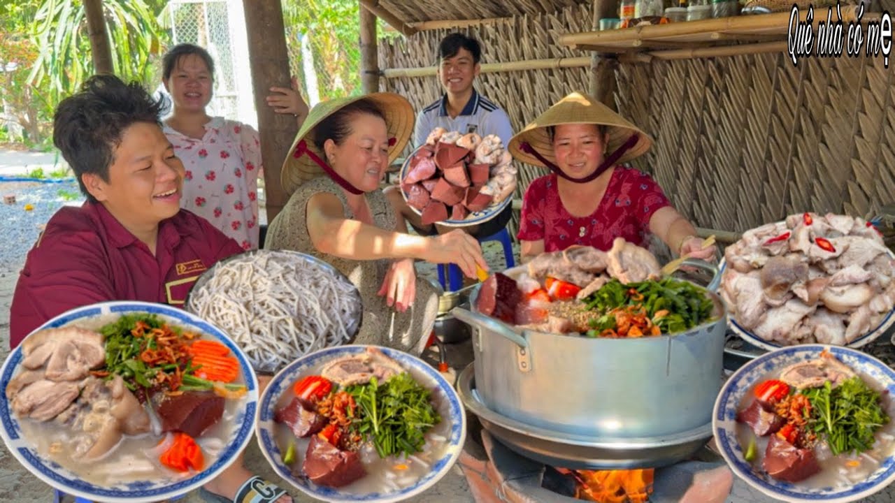 Bánh Canh Giò Heo Bột Xắt, Hẹ Sống | Hương Vị Bánh Ngon Quê Nhà || Delicious country cake