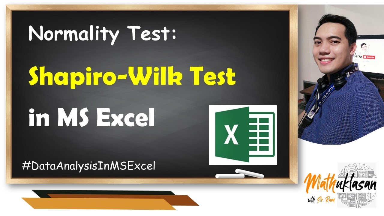 Normality Test| Shapiro-Wilk Test || Data Analysis in MS Excel