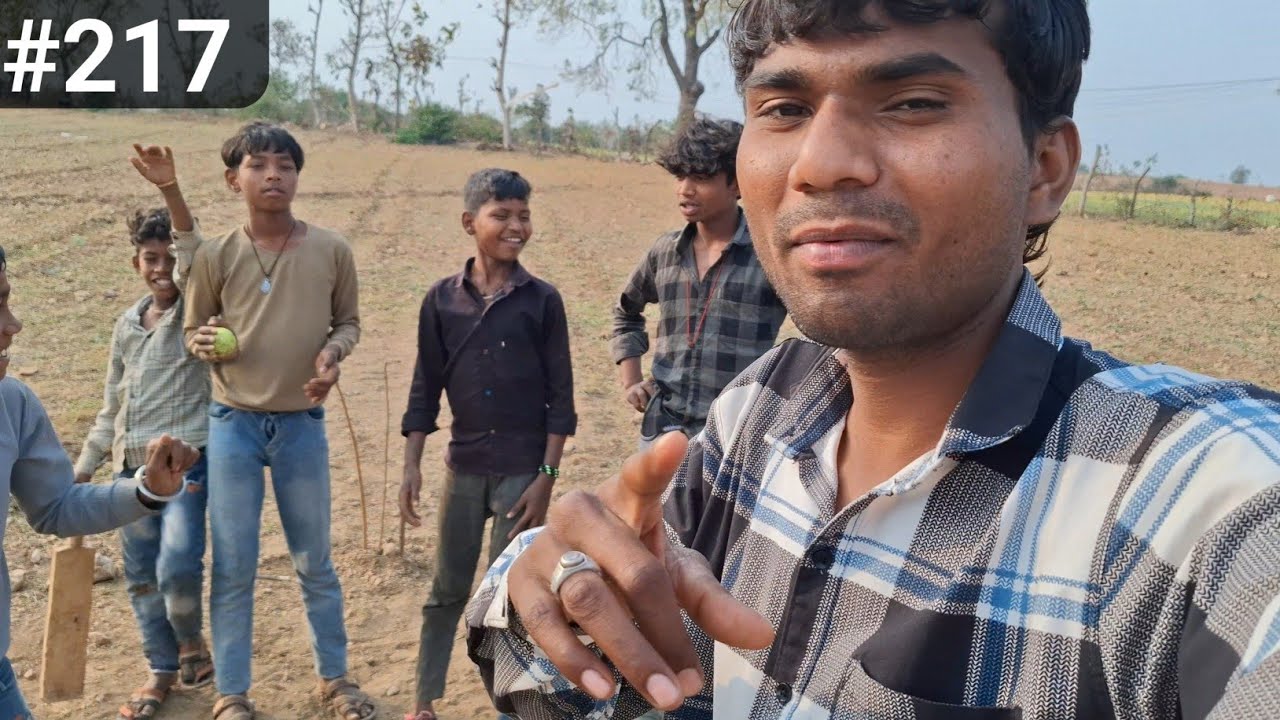 Desi Ground Pe Dhamal With Villagers! 🏏
