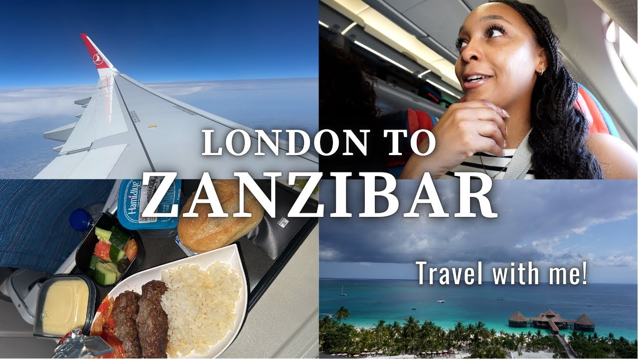 Travel from London to Zanzibar with Turkish Airlines + RIU JAMBO room tour | TRAVEL VLOG