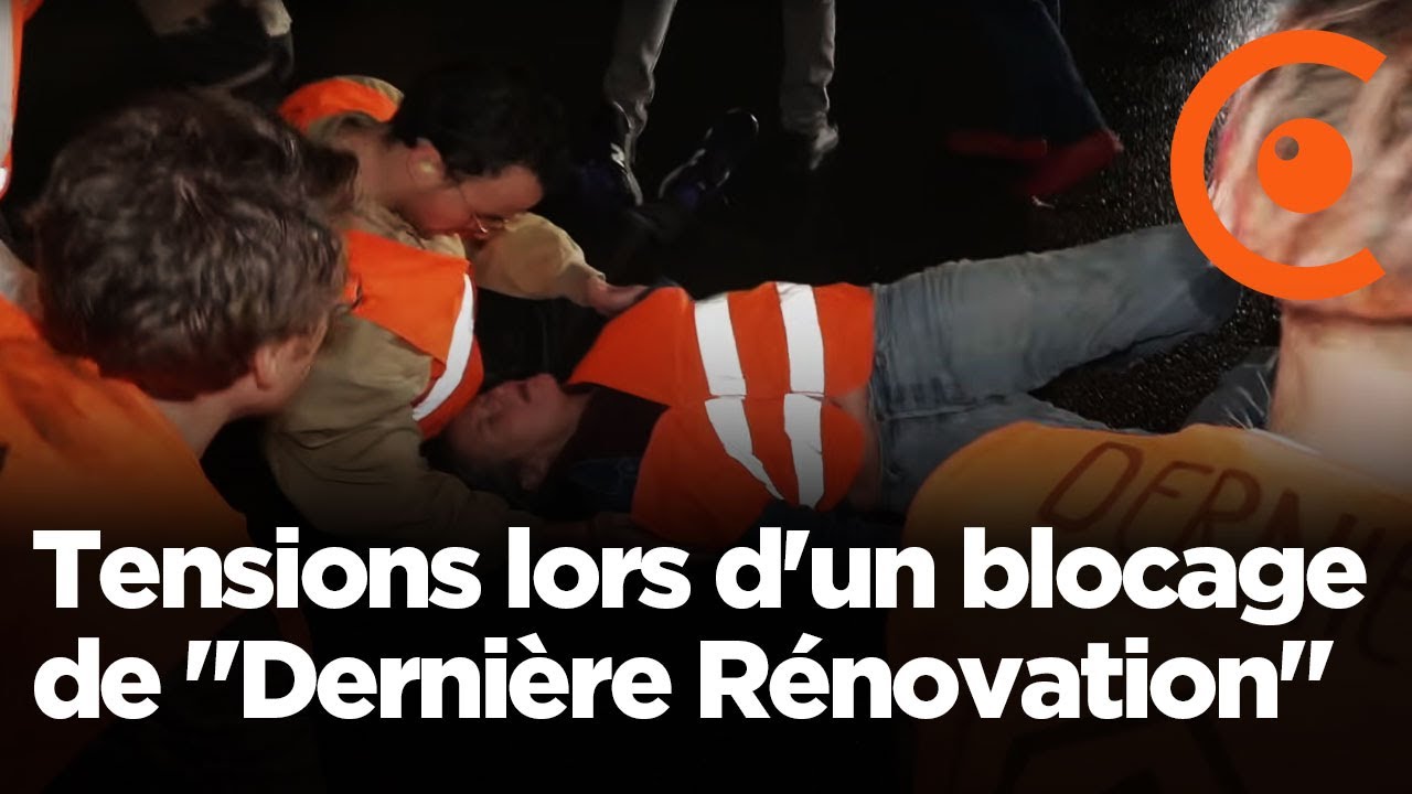 Tensions lors d'un blocage de 