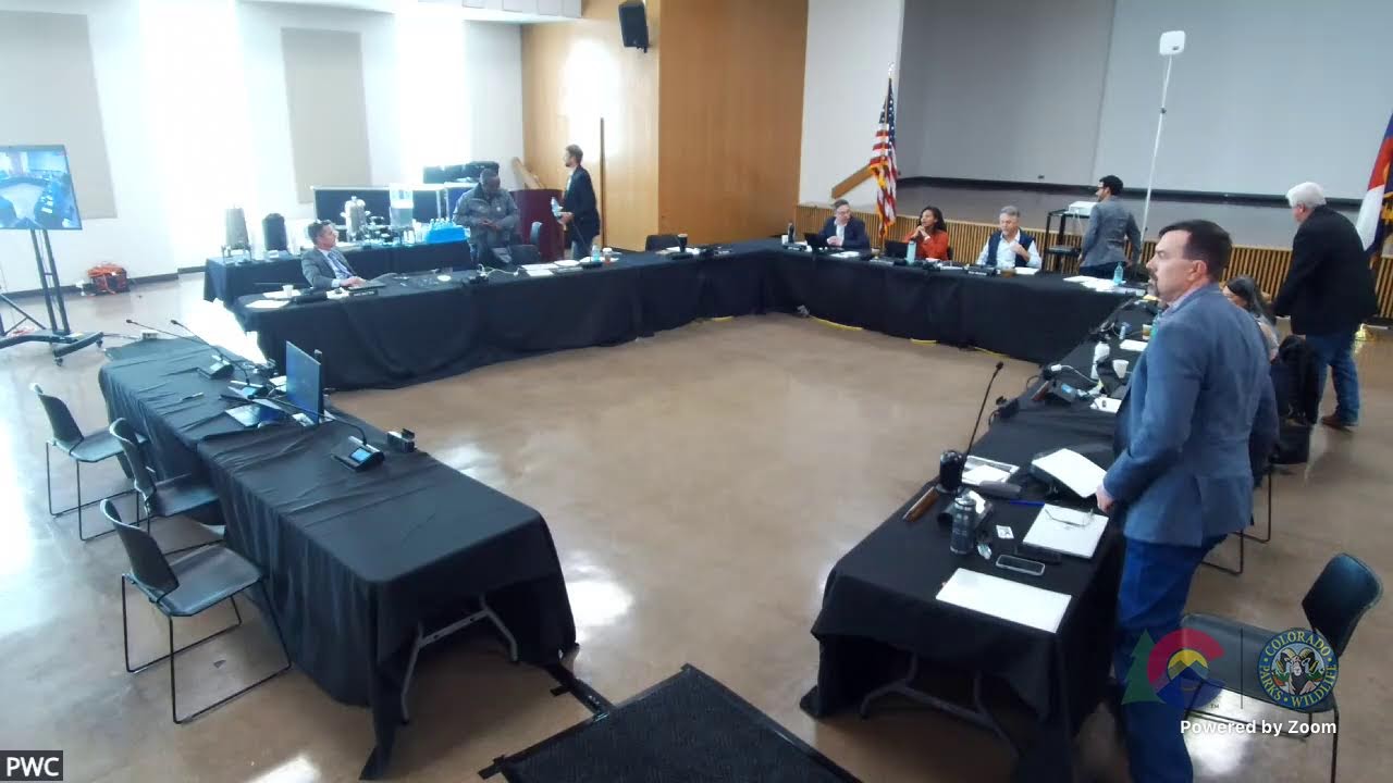 November 2025 Colorado Parks and Wildlife Commission Meeting - Day 2 Sterling