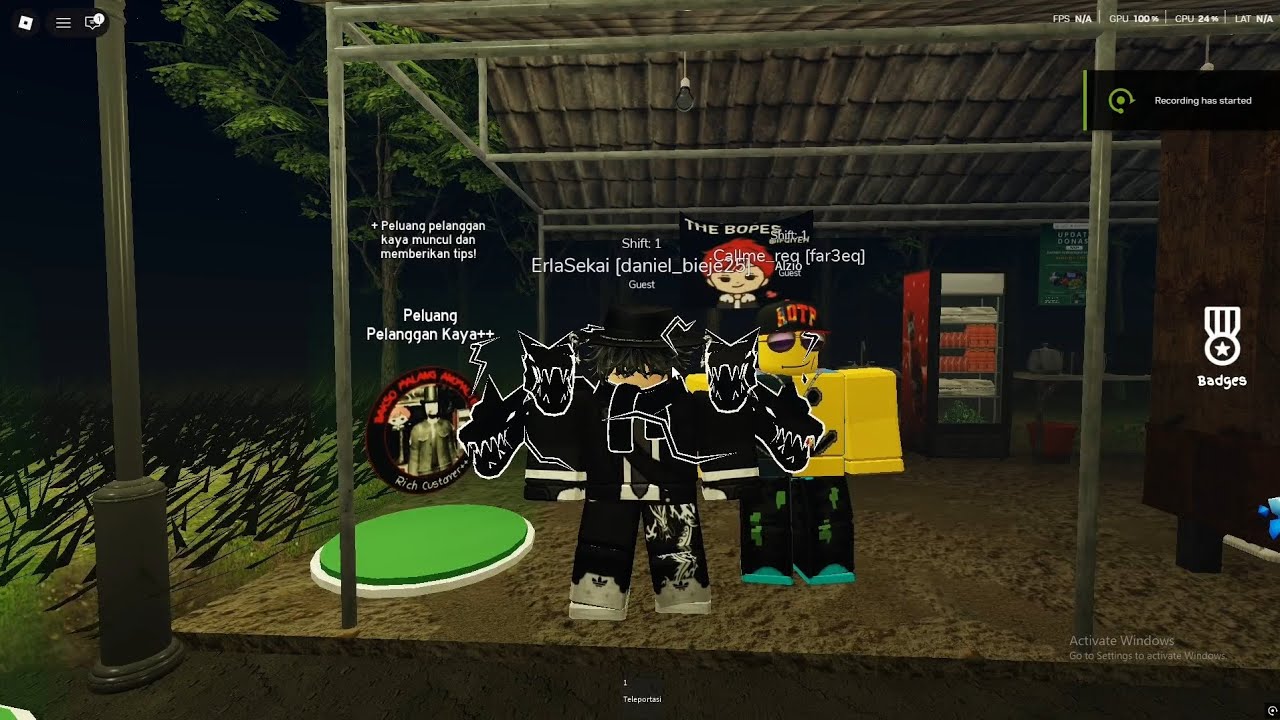 Roblox Bakso Malang Ft:far3eq Aowk Roblox And Freind Pt:1