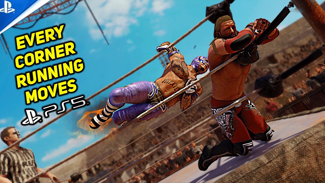 WWE 2K20 Every Corner Running Moves! PS5