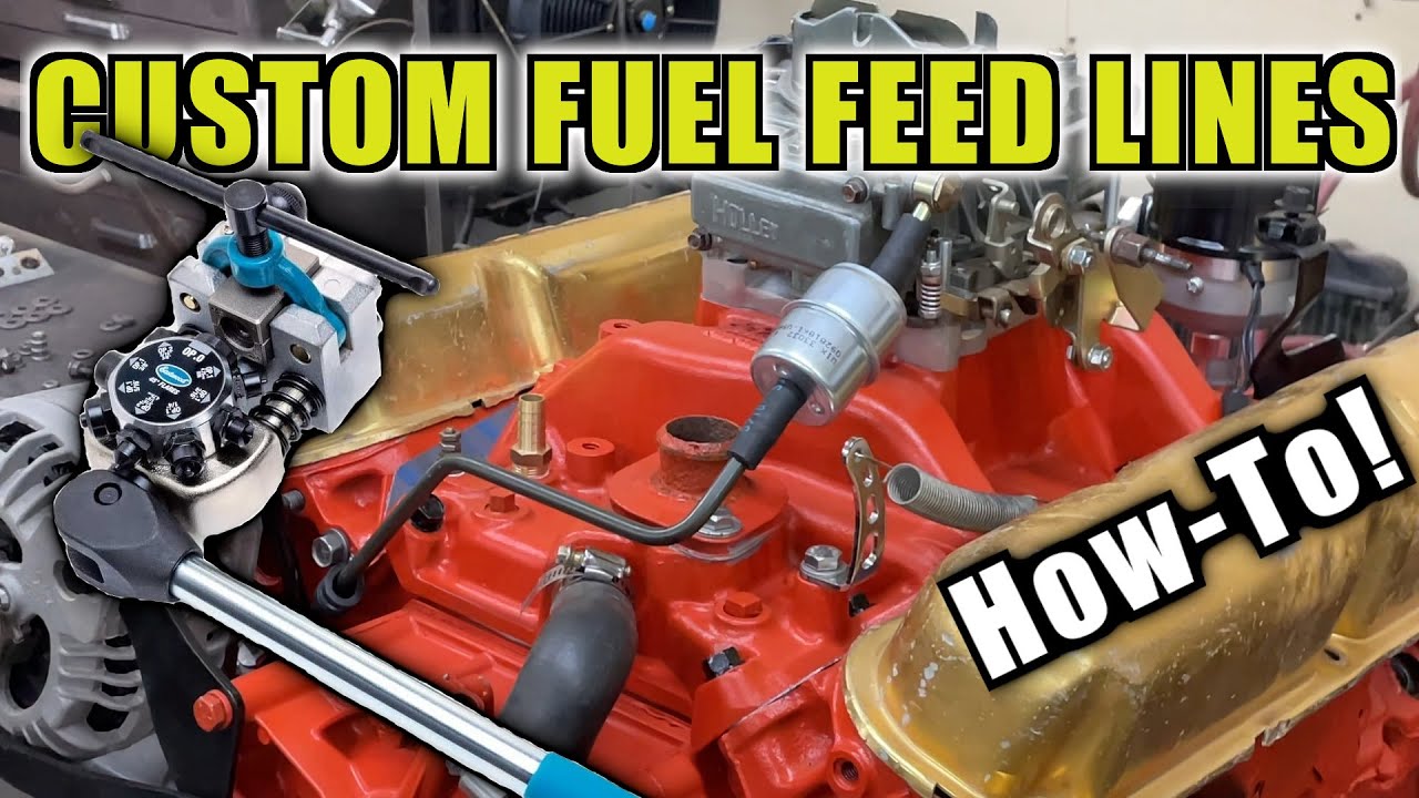 Carburetor Fuel Hard Line From Scratch How-To On This Mopar 318 To Holley 4 Barrel.