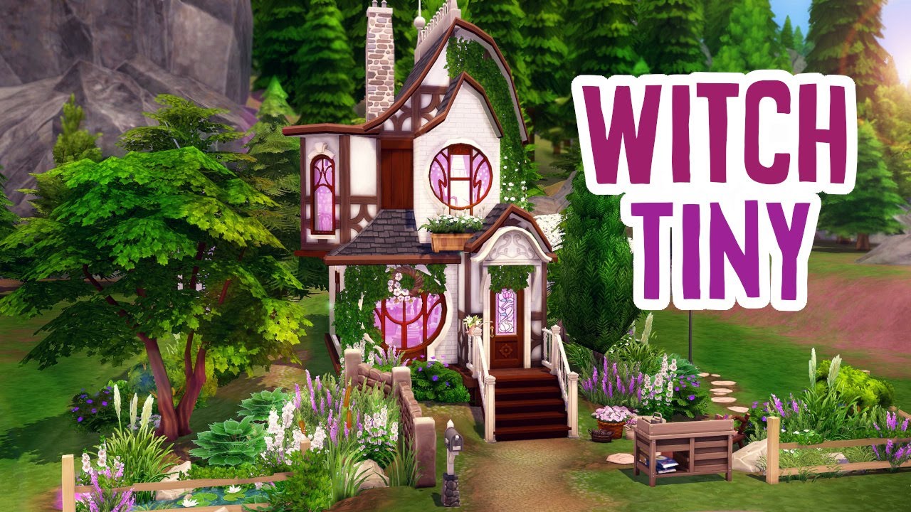 TINY WITCH HOUSE | THE SIMS 4 - Speed Build (NO CC)