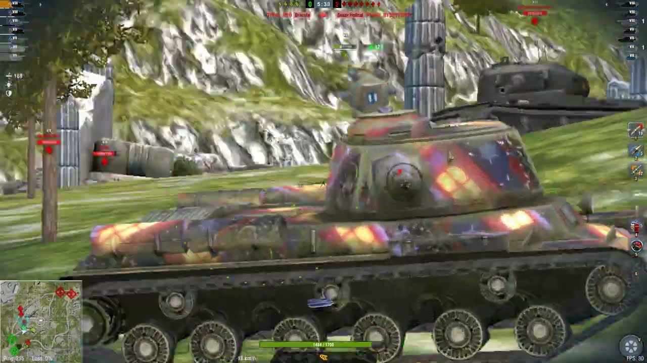 World of Tanks Blitz AMX 50 100 gameplay