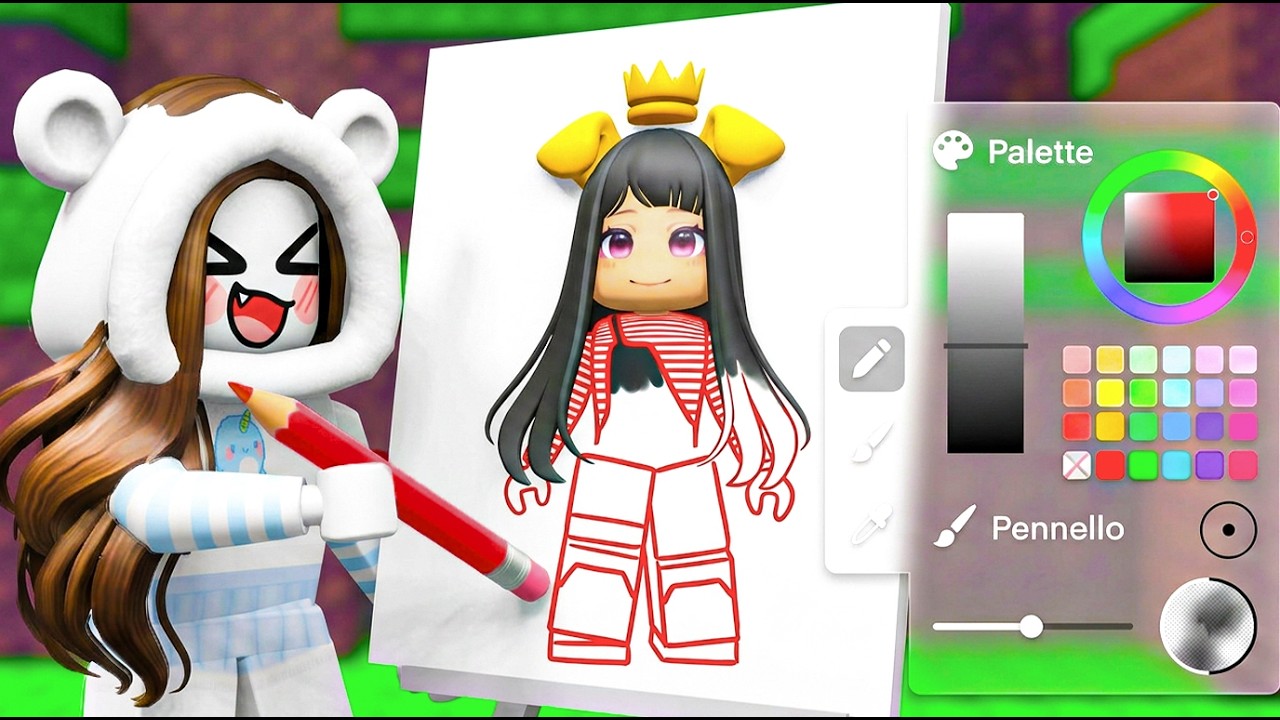 In questo GIOCO DI ROBLOX devi completare il Disegno Per Vincere!