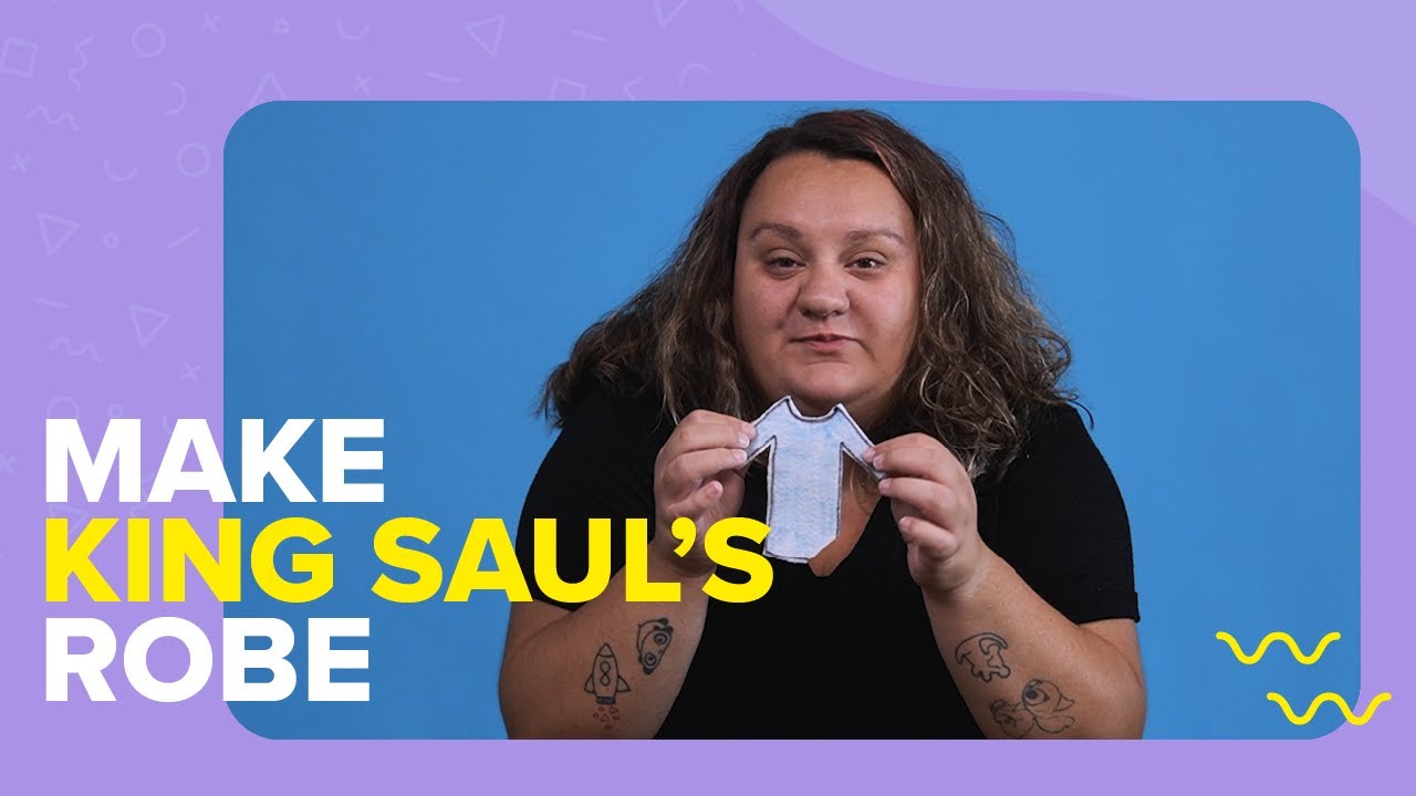 MAKE KING SAUL'S ROBE | Vintage Kids Craft Time