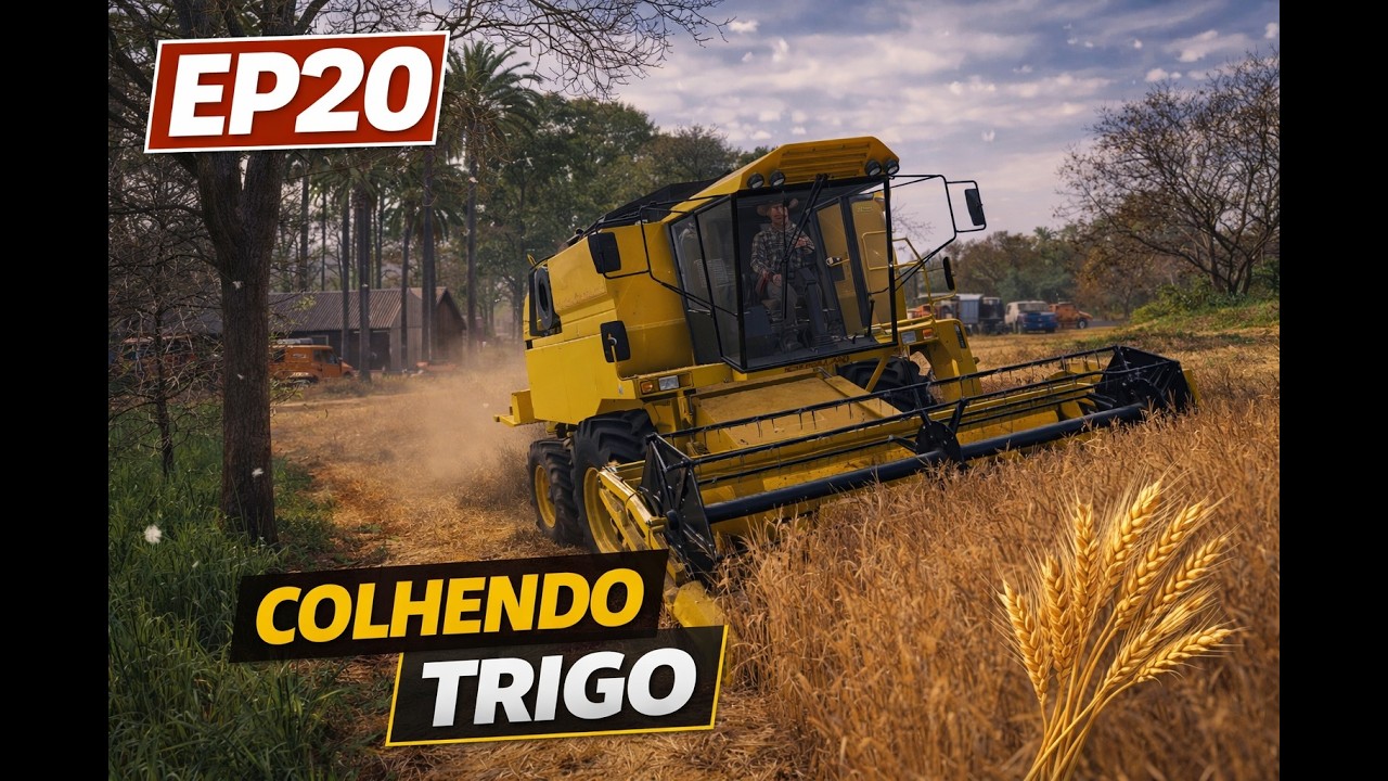 Sítio Pirambeiras #ep20  Colhendo Trigo e Planejando Nova Colheitadeira!#farmingsimulator22