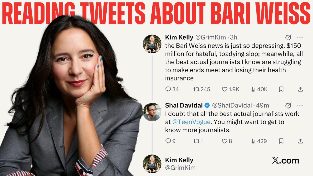 Reading Tweets About Bari Weiss and the CBS deal - The Fifth Column