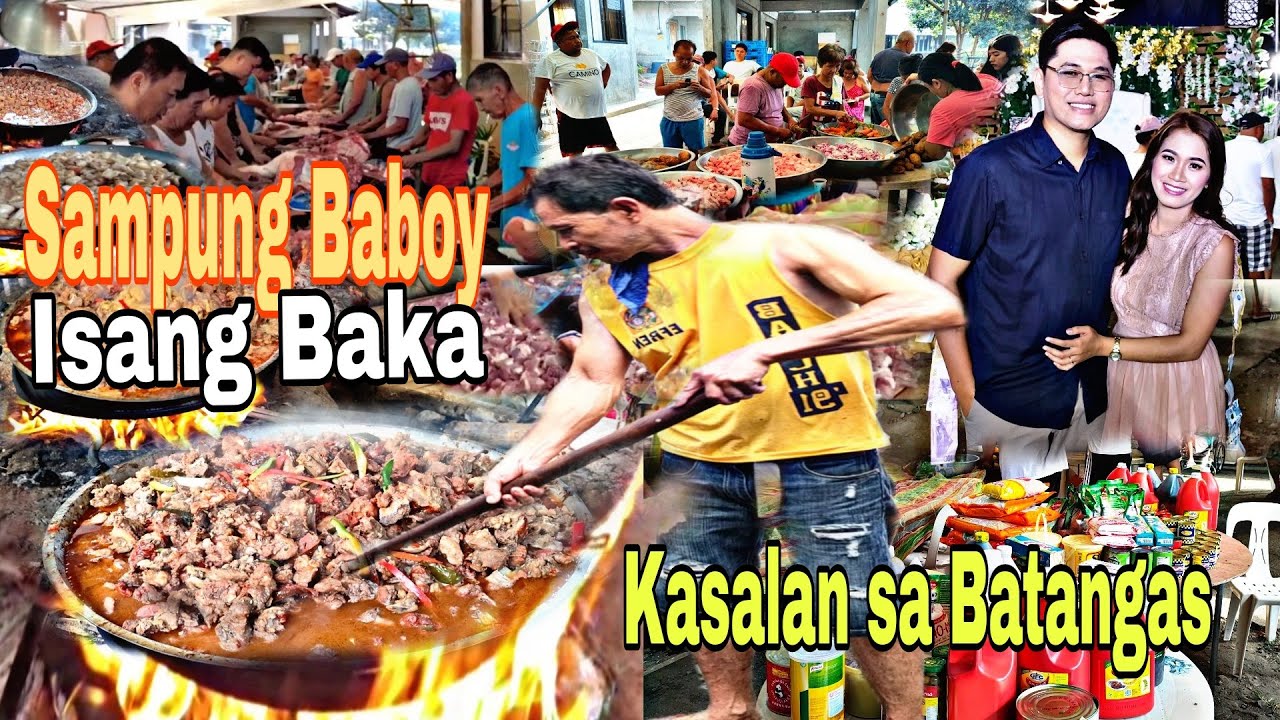 "BAYSANAN" sa BATANGAS | KASALAN sa PROBINSYA SAMPUNG BABOY ISANG BAKA Arjel&Jane Wedding part 1