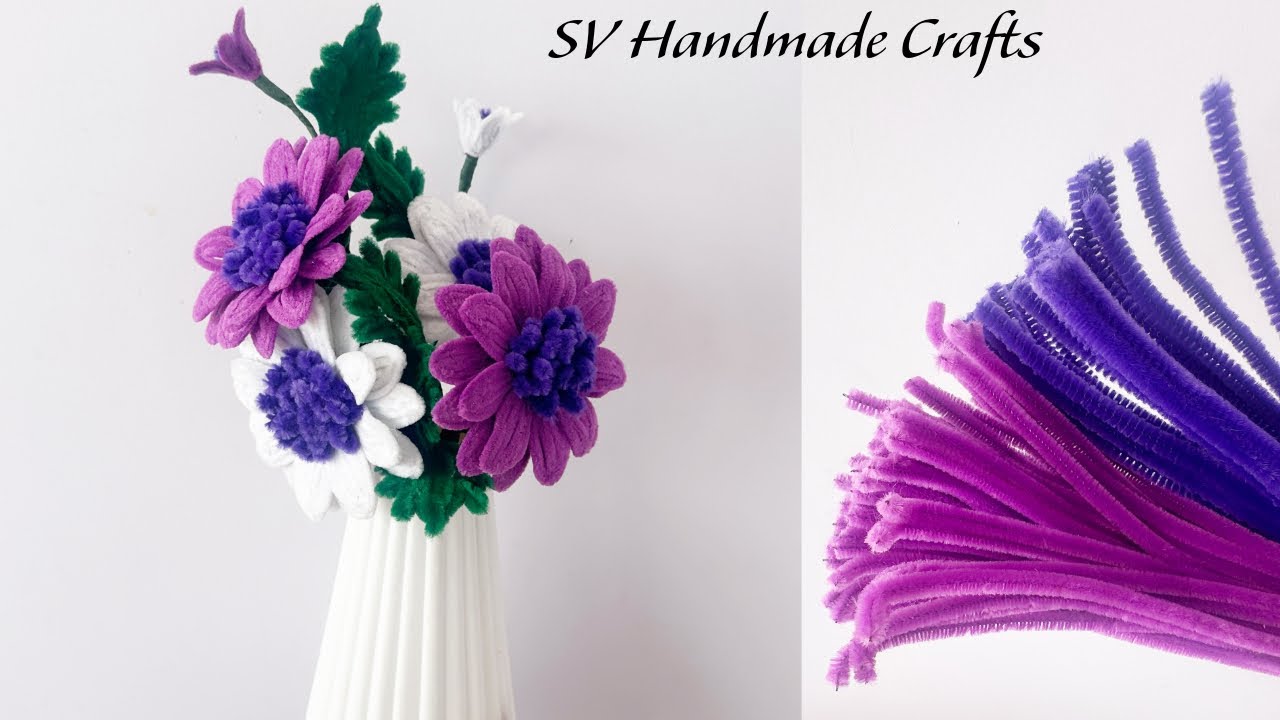It’s beautiful and looking gorgeous | Flower making idea with pipe cleaners | DIY | Handmade Craft
