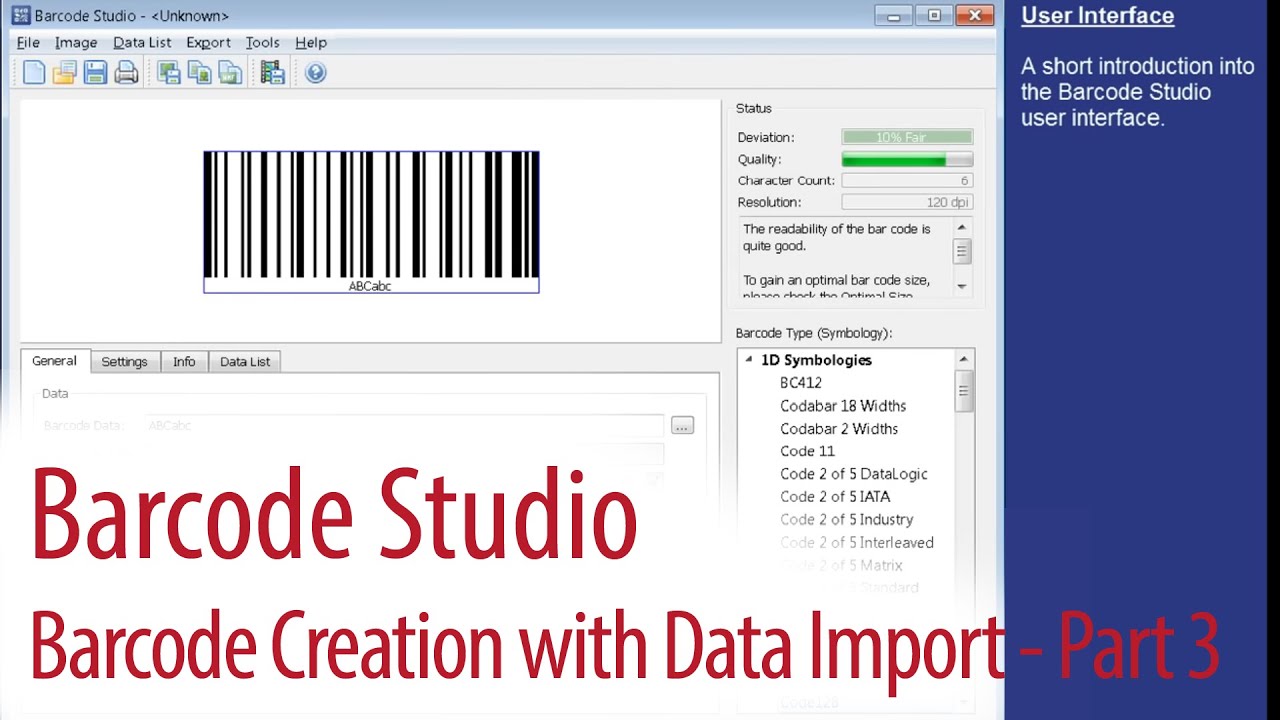 Barcode Creation with Data Import - Barcode Studio (3)