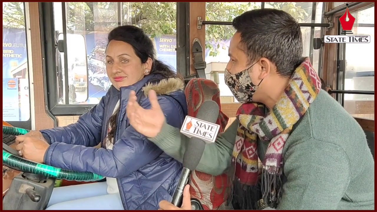 Woman on wheels: Pooja Devi drives passenger bus on Jammu-Kathua route