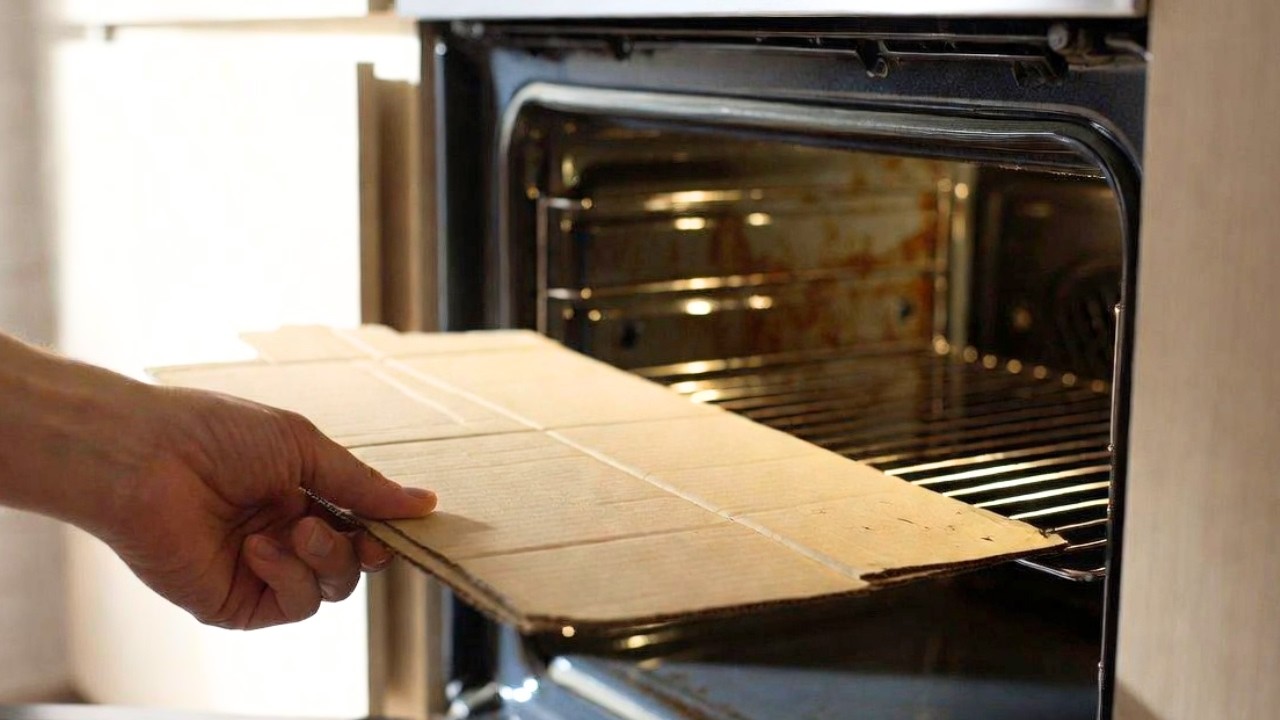Un simple carton fera que ton four sera propre comme s’il sortait tout droit du magasin