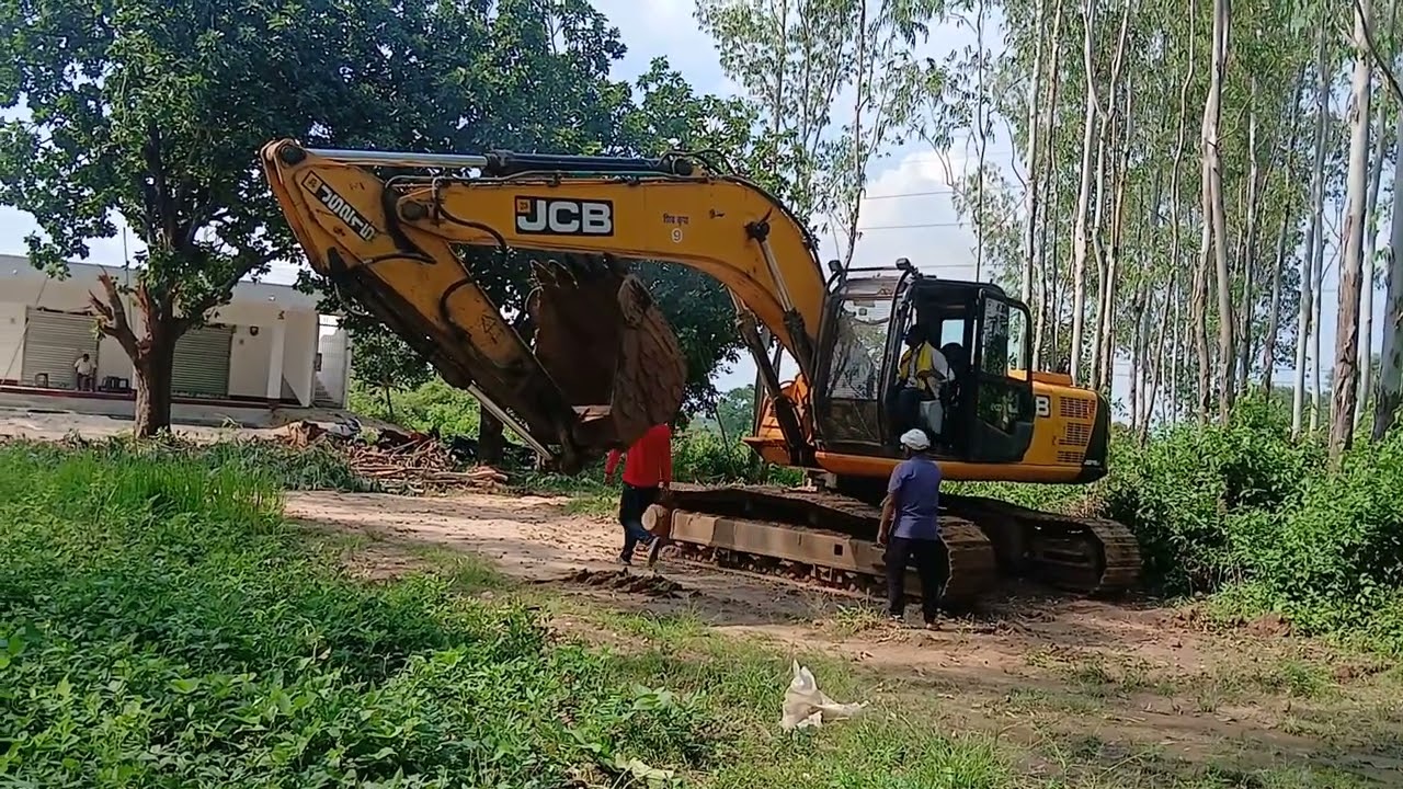 JS EXCAVATOR Hydraulic Machine check in sel 