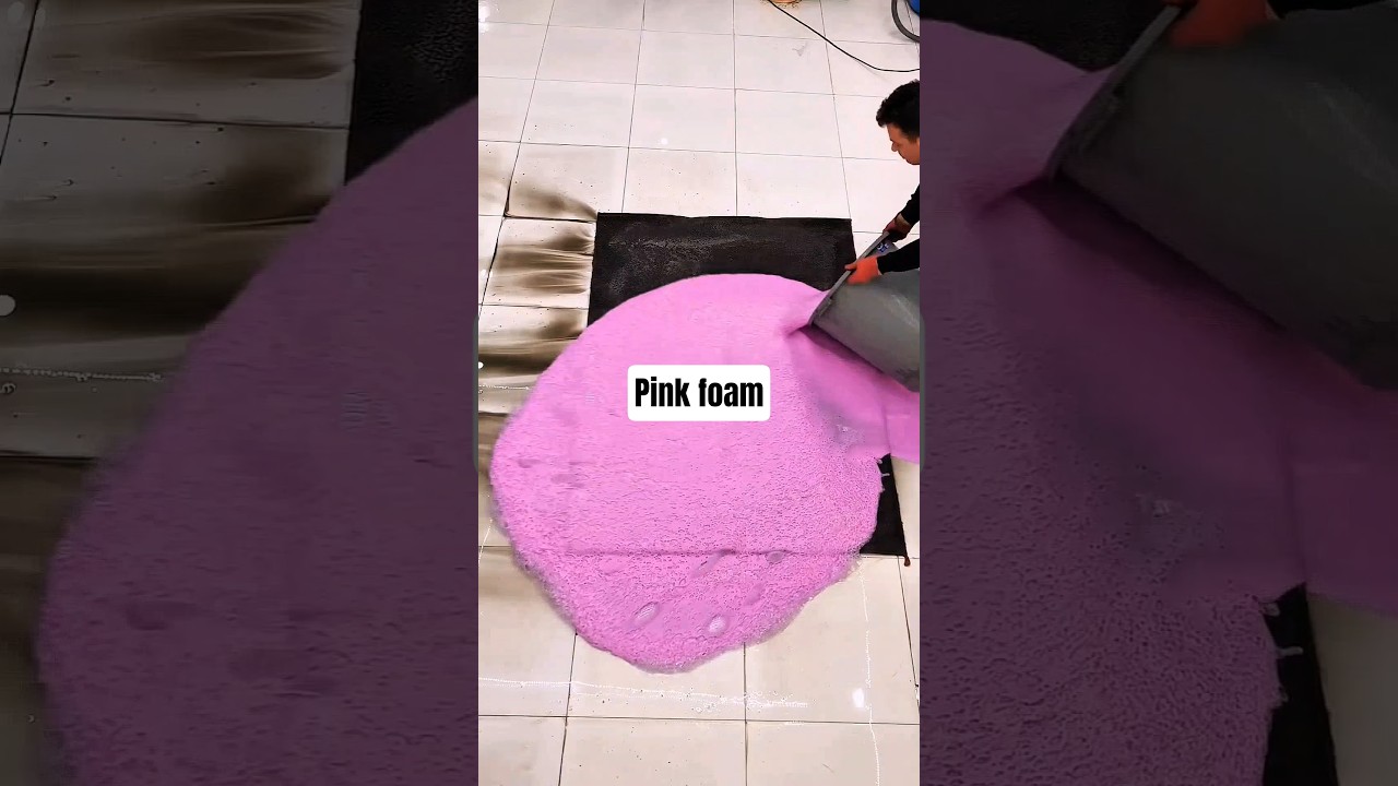 ASMR Cleaning pink tweety rug #asmr #cleaning
