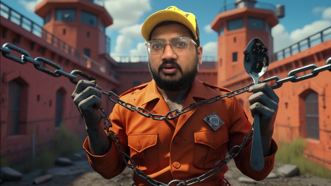 Escaping Prison With A Spoon? | Prison Escape Simulator Dig Out Gameplay | KingSim Hamza