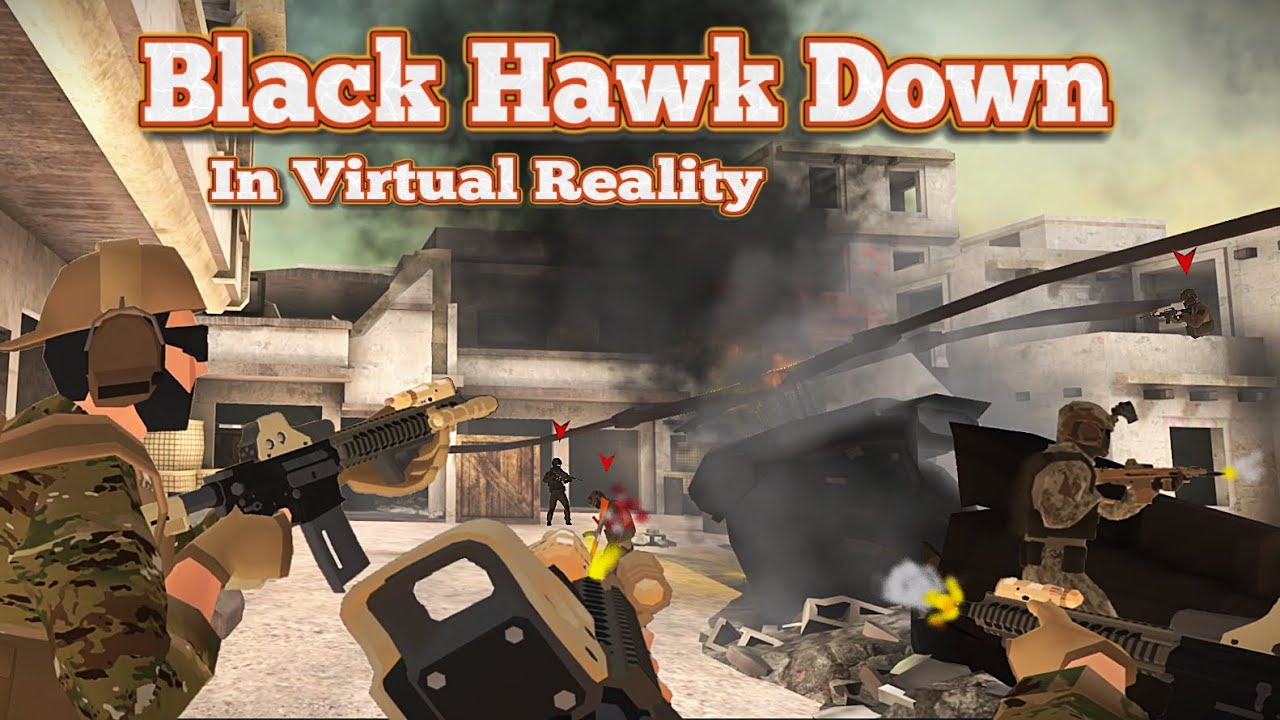 Milsim Squad Defends Black Hawk Crash Site In VR || Tactical Assault VR, Sand Shootout Map Gameplay