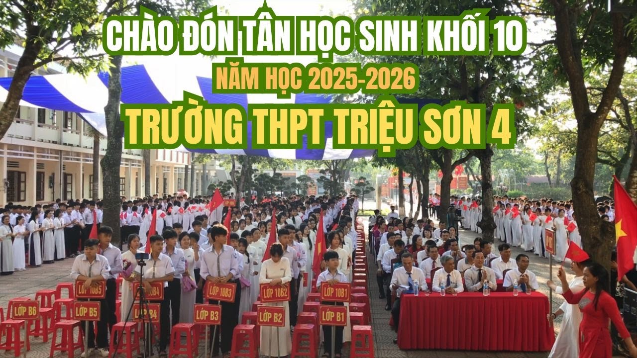 Chào đón tân học sinh khối 10 năm học mới 2025 - 2026