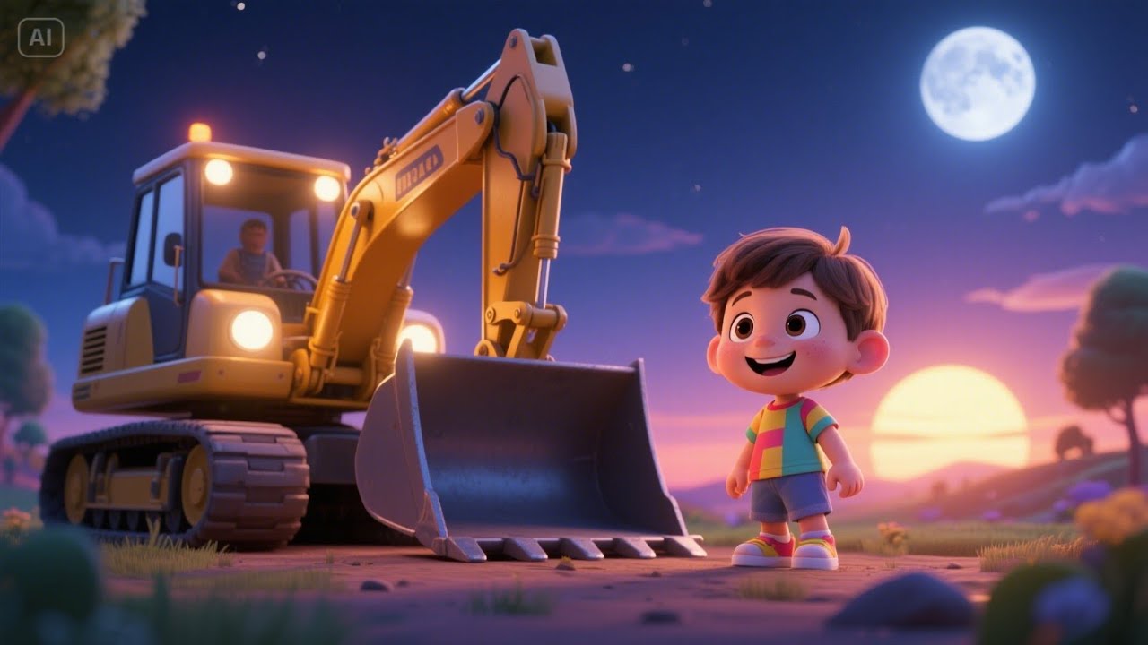 Bulldozers at the Building Site | Fun Bulldozer Song for Kids | Construction Adventure Rhyme