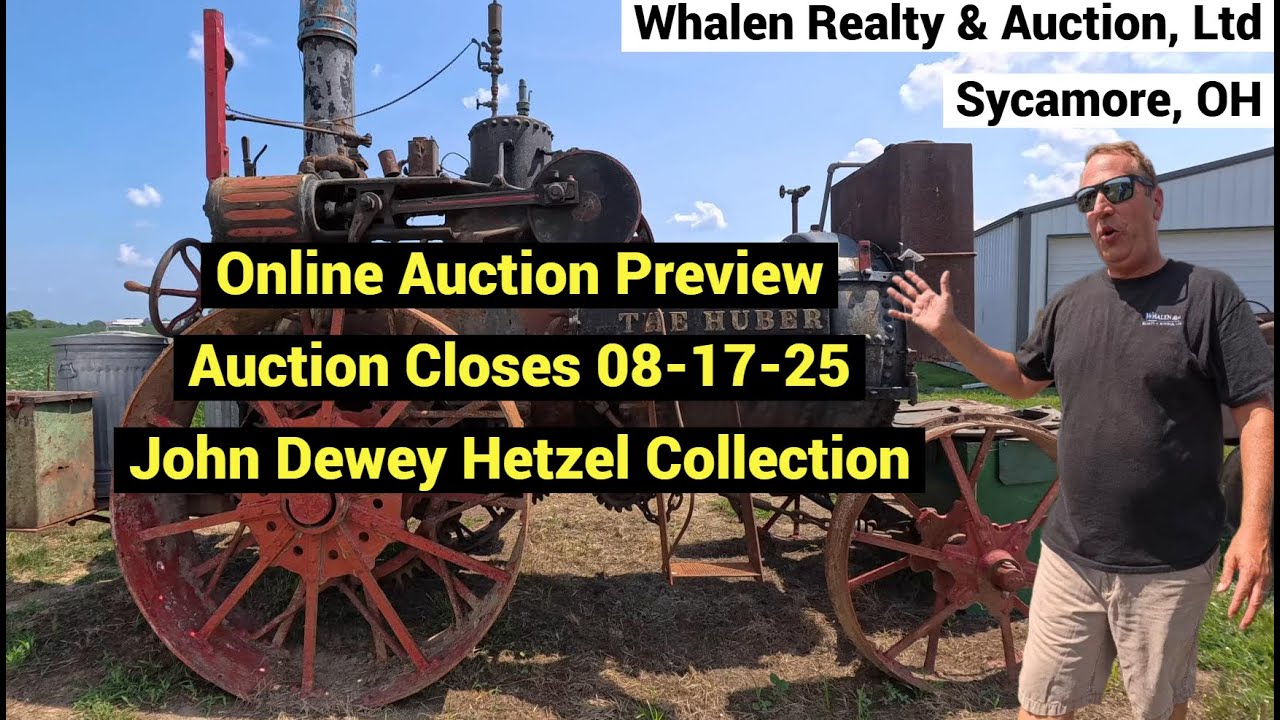 Preview John Dewey Hetzel IH Tractor Collection - Online Only Auction Starts to End at 5PM 08-17-25