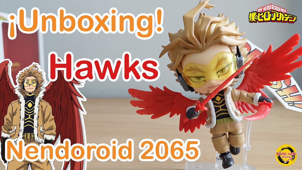 ¡LLEGÓ EL HÉROE ALADO de BOKU NO HERO ACADEMIA! - Nendoroid Hawks | ¡Unboxing en español!