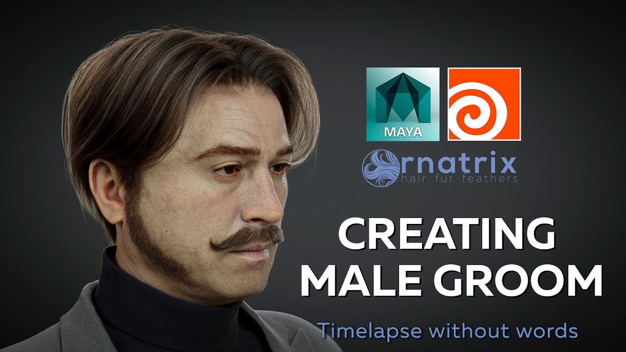 Создание прически для мужского персонажа с использованием Ornatrix и Houdini / 3D / Ornatrix