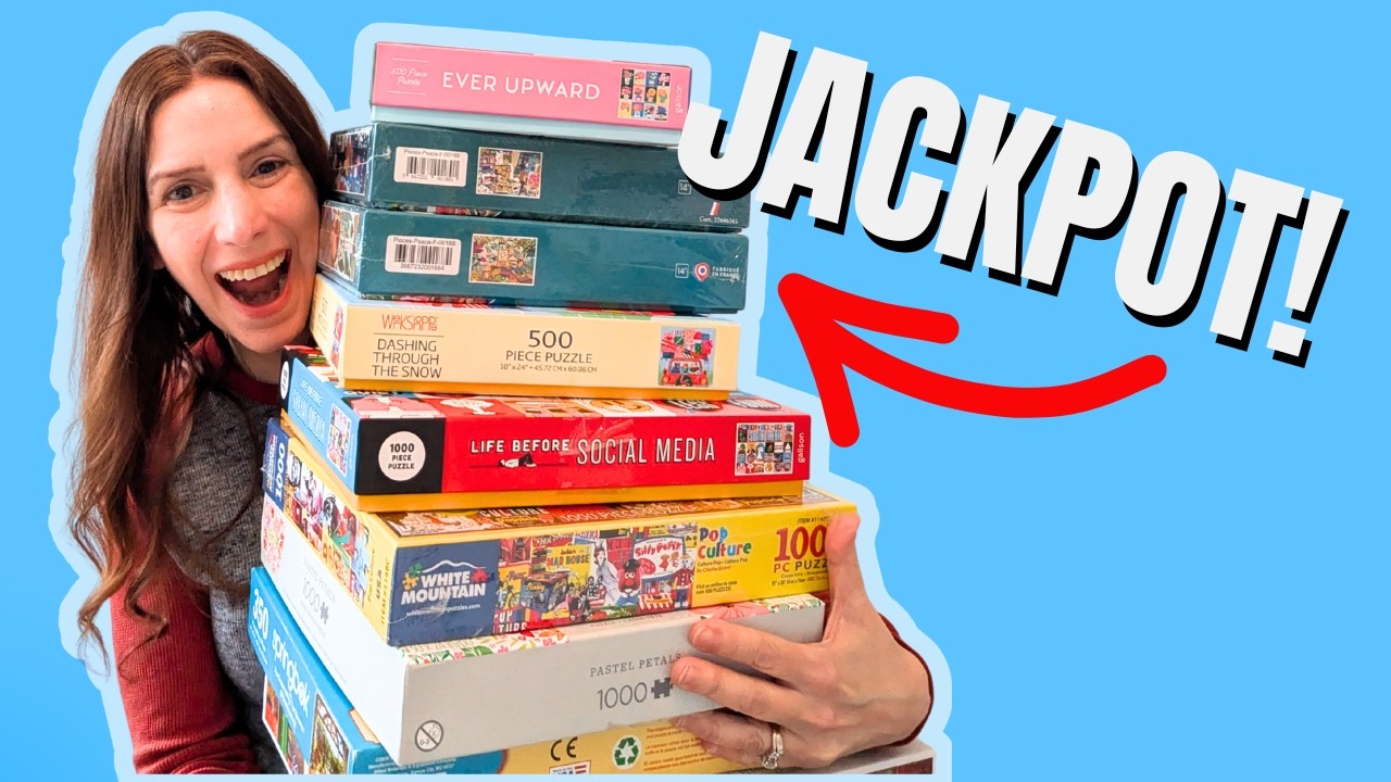 I Can't Believe I Found THESE Puzzles at the Thrift Store...