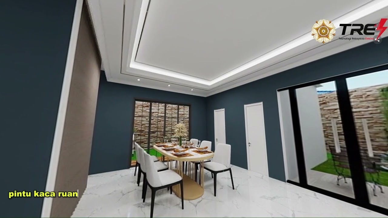 Desain Rumah Tipe Modern 15x18 | Project-Based Learning | Gambar Teknik 1