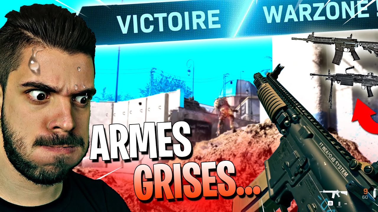 TOP 1 AVEC DES ARMES GRISES SUR WARZONE - CE DÉFI PRESQUE IMPOSSIBLE ...