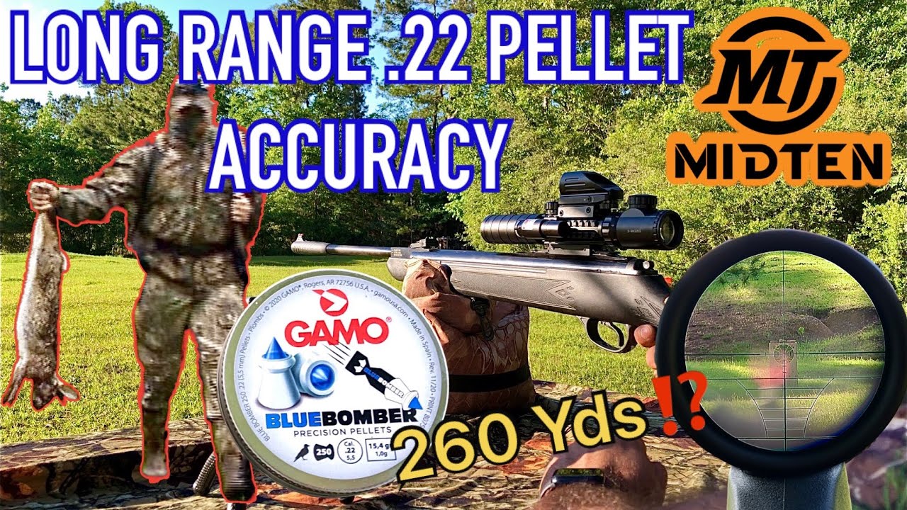 How Far Will .22 Pellet Shoot? MidTen 3-9x32 4-in-1 Scope Combo